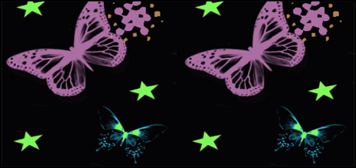 Animated Bright Colourful Butterflies