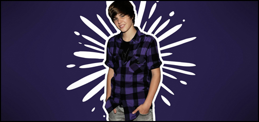 Justin Beiber Purple Splash