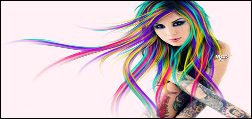 Colourful Kat Von D