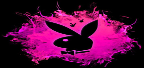 Black and Pink Playboy Bunny logo.